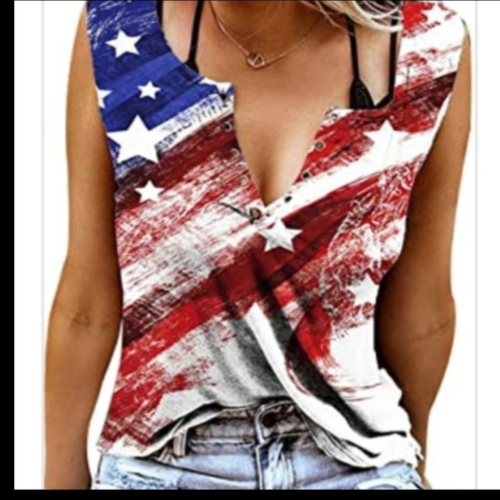 American Flag tank top